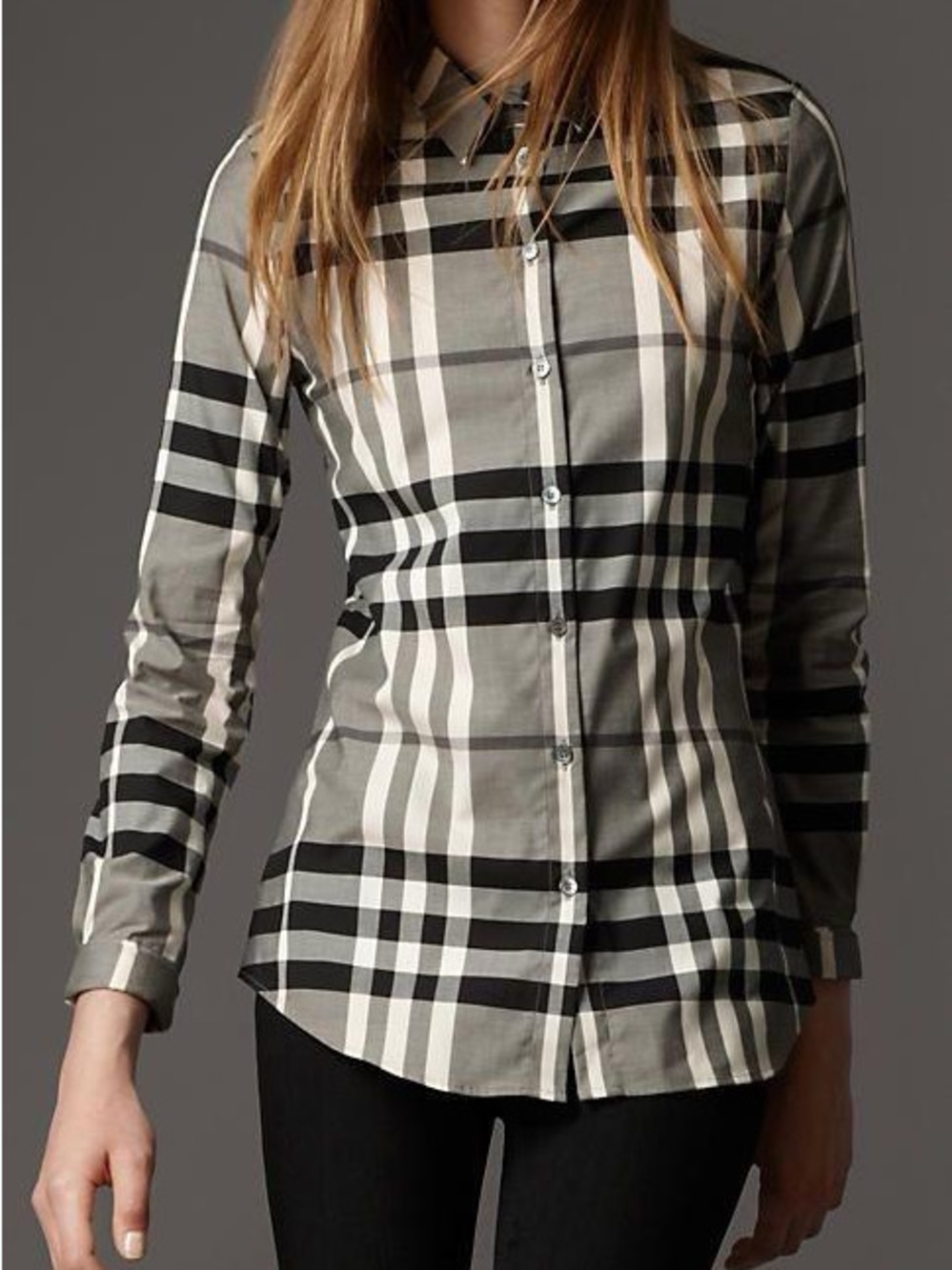 Burberry London Nova Check Women’s Button Down Blouse